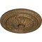 Ekena Millwork Wigan Ceiling Medallion, Hand-Painted Rubbed Bronze, 16"OD x 2 1/4"P CM16WGRZS - alternate 3
